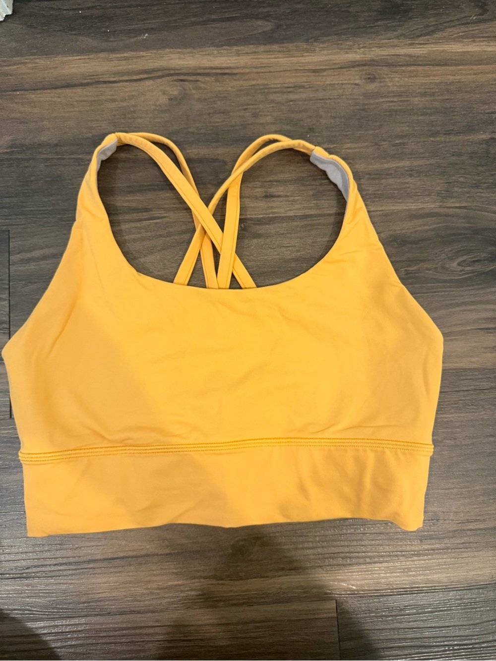 lululemon athletica Yellow Cross-Back Sports Bra